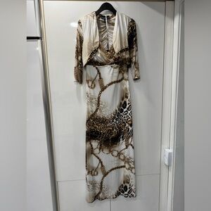 Long dress with matching bolero jacket! Pretty, comfortable in great condition.